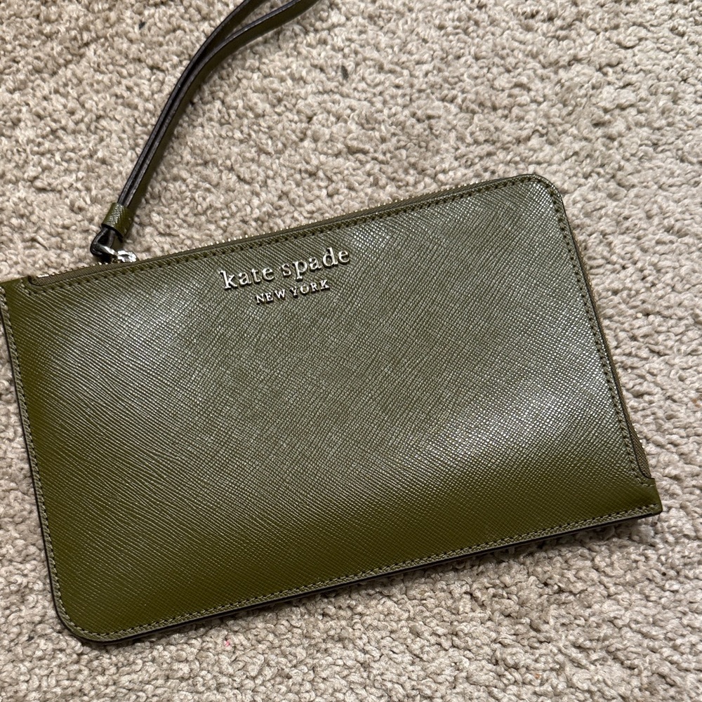 Kate Spade Forest Green Wristlet